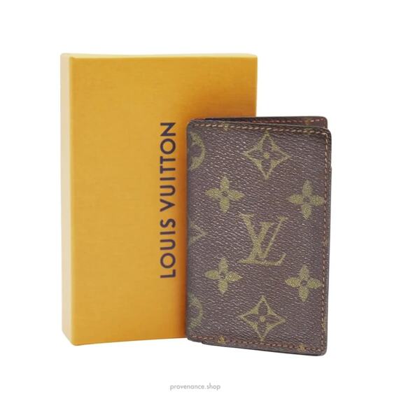 🔴 Louis Vuitton Pocket Organizer Card Wallet - Monogram - Picture 1 of 8